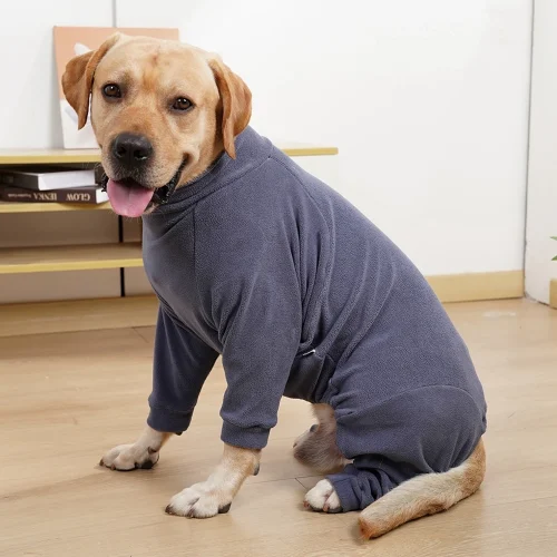 Tight Pet Pajamas Cat Dog Winter Warm 4-Legged Pajamas Romper Relieves Anxiety Soothes Pet