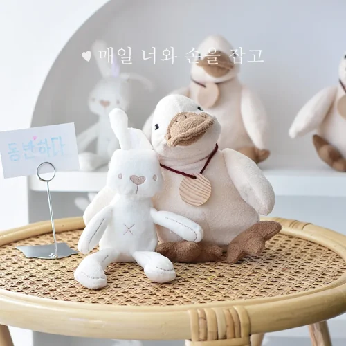Dog Toys Ins Pet Companion Toys Squeak Simulation Rabbit,Duck Cute Interactive Dog Toys